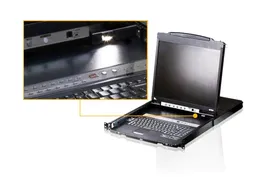 Переключатель KVM Aten, Altusen, портов: 8, 440х701,2х480 мм (ВхШхГ), USB, RS232, RJ45, PS/2, цвет: чёрный