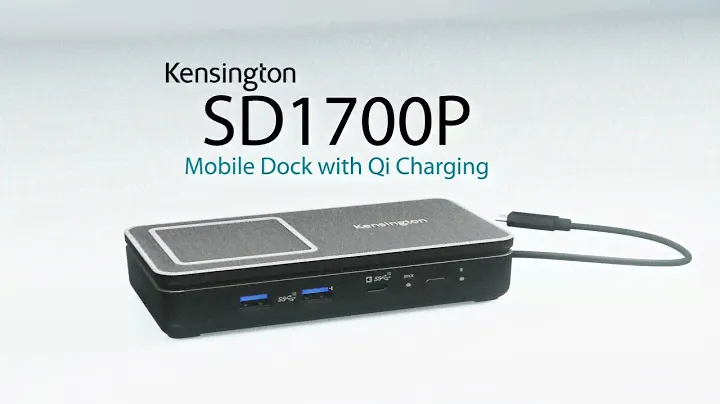 SD1700P USB-C Dual 4K Portable Mobile Dock with Qi Charging – 100W Power Pass Through