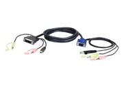 Кабель 1.8M USB DVI-I/VGA KVM/ATEN ATEN 2L-7DX2U