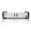 ATEN 2-Port USB DP/Audio KVMP/USB 3.0 Switch