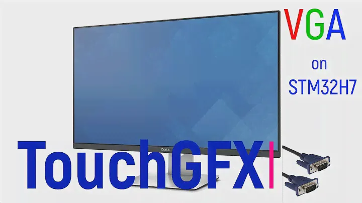 TouchGFX. Подключаем по интерфейсу VGA микроконтроллер - STM32H743 к монитору или телевизору.