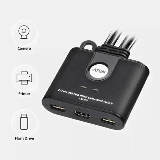 ATEN CS22HF-AT KVM Switch-2