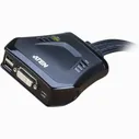 KVM переключатель ATEN 2 PORT USB DVI KVM SWITCH. CS22D-AT