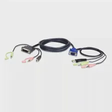 Кабель мон+клав+мышь USB+аудио, ATEN 2L-7DX2U