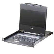 KVM Консоль Aten 17.3" Single Rail LCD Console CL6700MW-ATA-RG