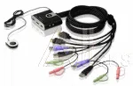 CS692-AT ATEN 2-Port USB HDMI/Audio Cable KVM Switch with Remote Port Selector