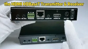 HDMI HDBaseT transmitter and receiver