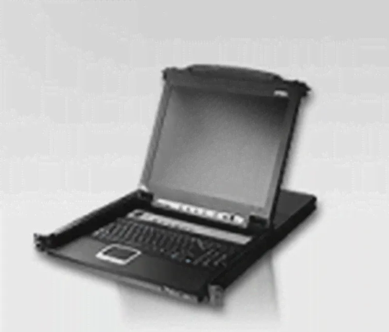 ATEN 17" 16-Port PS/ 2-USB VGA Single Rail LCD KVM Switch (CL5716M-ATA-RG)-0