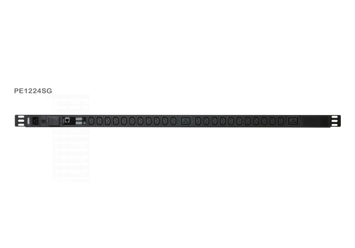 Блок питания 0U 16A 24 Ports (22xC13+2xC19) Basic PDU with Surge Protection, input C20 ATEN PE1224SG