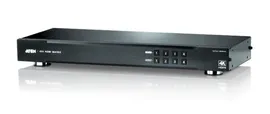 Переключатель KVM Aten, портов: 4 х HDMI (Type A), 44х162,9х437,2 мм (ВхШхГ), USB, RS232, цвет: чёрный