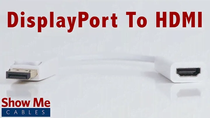 High Definition DisplayPort to HDMI Adapter - Makes Video Easy #2917